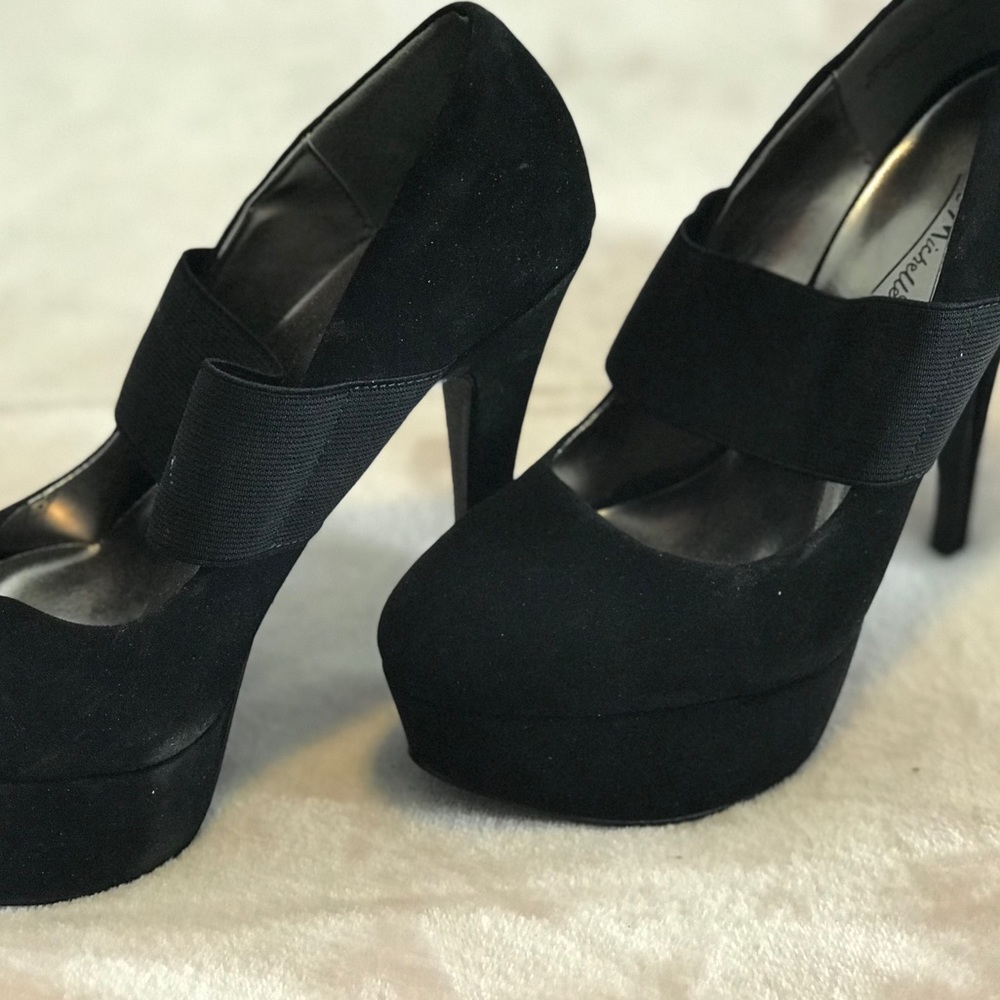 Black Suede Pumps